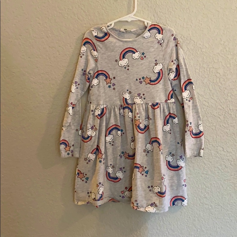 Girls H&M Rainbow dress Sz 6-8